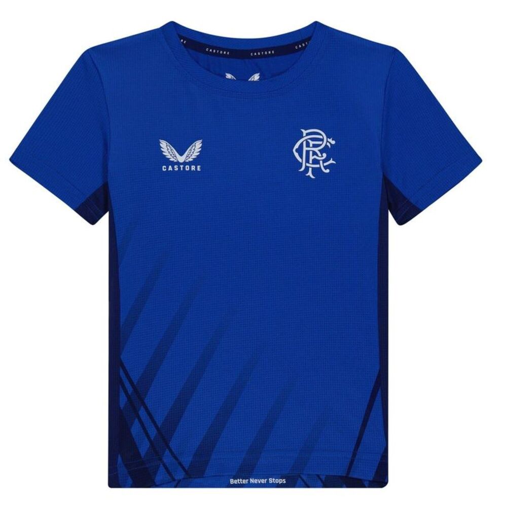 Castore Childrens/Kids Rangers FC Regular T-Shirt / Blue